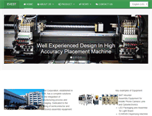 Tablet Screenshot of evest.com.tw